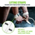 thumbnail image 2 of Gradient Fitness Weight Lifting Wrist Straps | 2 Pk | Neoprene Padded | Unisex | (20" L x 1.5" W), 2 of 9