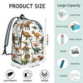 thumbnail image 5 of Cute Dinosaur Pattern Backpack for School,Cute School Bag,Schoolbag with Adjustable Shoulder Straps & Padded Back,15.7"x11.8"x5.5", 5 of 5