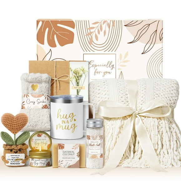 Cesta de regalo MAYICIVO Get Well Soon para mujer con set de spa
