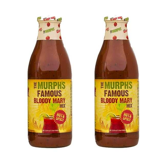 The Murph's Famous Hot and Spicy Bloody Mary Mix -34 fl oz Pack of 2
