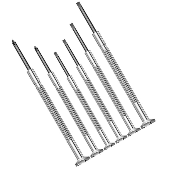 6Pcs Screwdriver Set, Eyeglass Repair Screwdriver, Precision Repair Tool Set with 6 Different Size Screwdrivers