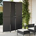 thumbnail image 1 of vidaXL Room Divider 3 Panels Black Poly Rattan, 1 of 5