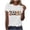 #02 White, variant on Busydd Soccer Print Graphic Tees for Women Fashion Holiday Short Sleeve T Shirts Summer Versatile Round Neck Women's Tops S