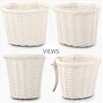 thumbnail image 5 of Kid's Bike Basket for Girls Front Bike Accessories Small Woven Wicker Cruiser Bicycle Basket with Handlebar Streamers Bell Boys16 Bike Girls Cycling Ages 3-13, 5 of 6