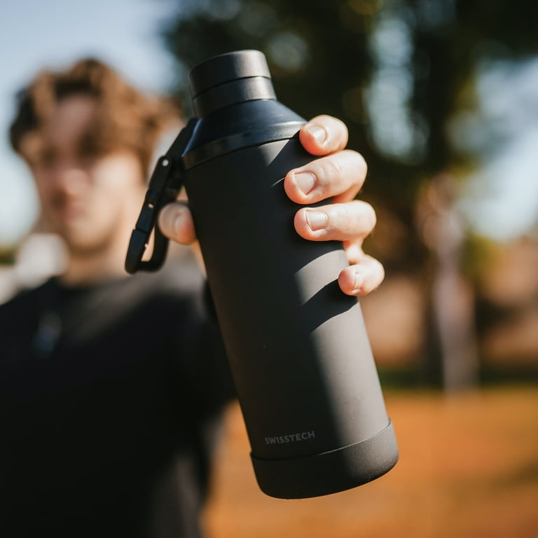 Swiss Tech Triple-Walled Water Bottle Leakproof Chug Lid