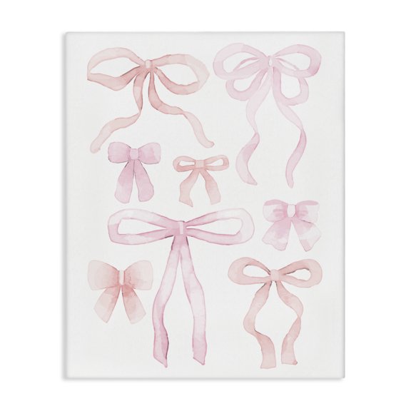 Stupell Industries Glam Feminine Chic Bows Canvas Art, 16 x 20, by Kim Allen