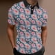 thumbnail image 2 of Pack Playeras Hombre Moda Hombre Primavera Verano Casual Manga Corta Cuello Vuelto Camisetas Estampadas Blusa Superior, 2 of 5