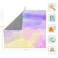 thumbnail image 3 of YFYANG Absorbent Dish Drying Mat for Kitchen, Reusable Dream Watercolor Patterns Microfiber Dish Mat, 16 x 18 inch, 3 of 9