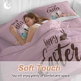 thumbnail image 2 of Happy Easter Queen Size 4 piece Duvet Cover Set,desc|小组描述2desc|小组描述3Comfort Bedding Set, Include a Duvet Cover,a Bed Sheet, 2 Pillowcase with Zipper for All Season, 2 of 9