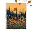 thumbnail image 3 of Qisvanset 12x16 Inch Framed Canvas Wall Art Woodland Wildflower Botanical Vintage Rustic Living Room Wall Art, 3 of 8