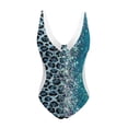 thumbnail image 4 of MKLEKYY Trajes De Baño Mujer Completo Women Printi Swimsuits Monokini Bathing Suits V Neck Swimwear Swimsuits 213, 4 of 4