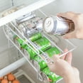 thumbnail image 1 of Agiferg Refrigerator Double Cans Storage Rack Finishing Rack Kitchen Desktop Rack, 1 of 4