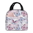 thumbnail image 1 of Disketp Butterflies in Pastel for Insulated Lunch Bag for Women and Men, Perfect for Work, Hiking, Picnic, 1 of 8