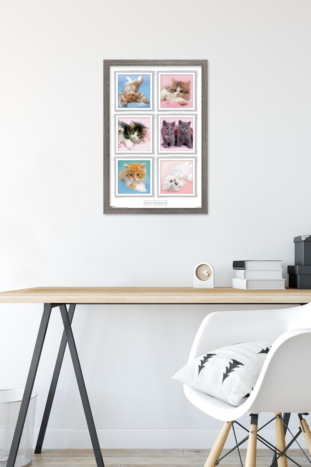 Keith Kimberlin - Kittens Wall Poster, 14.725" x 22.375", Framed