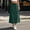 Army Green, variant on Women's Solid Color Midi Cargo Skirt Elastic High‑Waist Drawstring Casual Half Skirt with Side Pockets Back Slit Light Blue M(M)