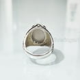 thumbnail image 6 of Grey Moonstone Ring, Silver Jewelry, 925 Silver Ring, Anniversary Gift, Natural Grey Moonstone, June Birthstone Ring, Heavy Mens Ring, Spiritual Healing Gemstone, Christmas, Mens Signet Ring, 6 of 7