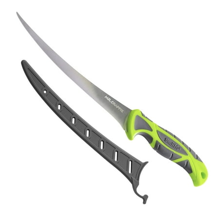 SMITH S MR. CRAPPIE 51388 8IN CURVED SUPER FLEX FILLET KNIFE GREEN