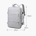thumbnail image 3 of Mochila Deportiva Bolsa de deporte para mujer Mochila Oxford impermeable para viajes y natación (gris claro) Likrtyny  Para Estrenar, 3 of 9