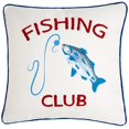 thumbnail image 1 of Cojines bordados con temática de pesca - Square Fishing Club, 1 of 3