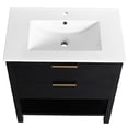 thumbnail image 2 of 30 - inch Modern Bathroom Vanity with Ceramic Sink and Four Legs / Easy to Install in Bathroom, 2 of 3