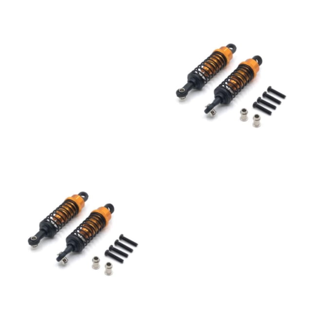Bewildely Amortiguador de resorte de coche RC de 2 piezas, amortiguador de resortes portátil, accesorios de juguete, repuesto de repuesto para Oro 2piezas