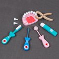 thumbnail image 1 of Flmtop Wooden Role Play Dentist Doctor Dental Teeth Model Tools Set Children Game Toy, 1 of 10