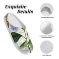 thumbnail image 5 of KLL Vintage Flower Pattern Adult Unisex Cozy Slippers,Fuzzy Slip-on Slippers TPR Sole Slippers Comfort Plush Home Footwear for Indoor & Outdoor-35/36, 5 of 7