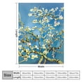 thumbnail image 4 of Nawypu  Soft Cozy Throw Blanket for Couch, Apricot Blossom Van Gogh Tree Flower, 4 of 6