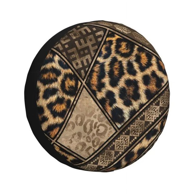 Animal Spare Tire Cover for Land Cruiser RV Tiger Tiger Car Wheel Protector Covers Leopard Print