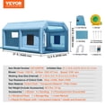 thumbnail image 3 of VEVOR Inflatable Paint Booth, 21 x 13.5 x 9.8 ft Inflatable Spray Booth, with 1100W Powerful Blower and Air Filter System, Large Furniture Painting, Portable Car Paint Booth for Medium-Sized Vehicles, 3 of 9