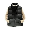 thumbnail image 2 of AUNVITO Women's Lightweight Down Vest Slim Fit Stand Collar Sleeveless Zipper Pockets Casual Modern, 2 of 5
