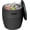 Black, variant on 36L Resin Ice Bucket with Drain Plug – Rattan Design, UV-Protected Outdoor Cooler – Holds 9.5 Gal, 50kg Load, Black