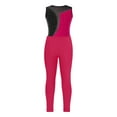 thumbnail image 3 of TiaoBug Kids Girls Rhinestones Sleeveless Gymnastics Dance Leotard Bodysuit And Leggings Pants Athletic Dancewear Hot Pink 14, 3 of 7