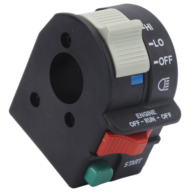 Interrupteur de Guidon Démarrage Arrêt Lumière Interrupteur Guidon HI/Lo Interrupteur Démarrage Lumière Contrôle Guidon Interrupteur pour Démarrage Lumière Course Arrêt Poignée Barre HI/Lo Contrôle 4011387 Adapté pour