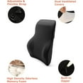 thumbnail image 3 of Bilot Full Lumbar Entire Back Support Cushion for Home/Office Chair, Car Seat - Washable Cover, Ergonomic Thick 3D Design Fit Body Curve - Back Pain Relief, Improve Posture - Black (TD-QFC024-BLK), 3 of 8