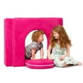 thumbnail image 4 of Jaxx Zipline Playscape Castle Gate - Playtime Furniture for Imaginative Kids, Fuchsia, 4 of 4