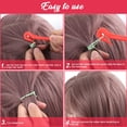 thumbnail image 4 of 3 Pcs Élastiques pour Cheveux, Coupe-Poils, Attaches en Caoutchouc, Outil de Retrait de Queue de Cheval, Bleu Rouge Jaune, 4 of 6