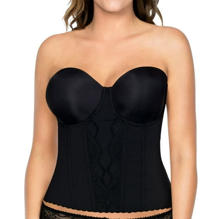 

Women s Parfait P5017 Elissa Low-Back Bustier Bra (Black 40F)