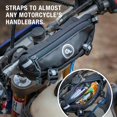 thumbnail image 4 of Zigzag Handlebar Bag, 1.5 Liter Black Windshield Pouch, Fits Any Motorbike, Dirt Bike & Snow Bike, 4 of 5