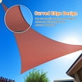 thumbnail image 3 of HOMEYA Sun Shade Sail 8/12/16FT Outdoor Garden Patio Party Sunscreen Awing Triangle Canopy 98% UV Block with Free Rope, 3 of 9