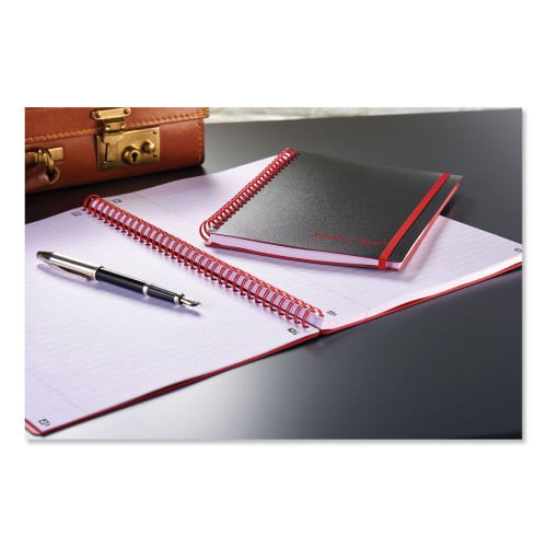 Black n' Red Hardcover Notebook Large Black/Red  870875005178 Twin Spiral Wirebound 