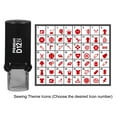 thumbnail image 3 of Printtoo Personalized&nbsp;Sewing Theme Icons&nbsp;Round Rubber Stamp Self Inking Stamper 12 mm-Red, 3 of 7