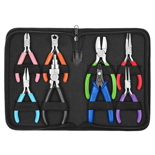 Alicates de JoyeríA, 8 Piezas de Herramientas de Alicates para Hacer Joyas, Herramientas de Alicates para Hacer Joyas, para ReparacióN de Joyas, Envoltura de Alambre, Manualidades