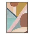 thumbnail image 3 of Kate and Laurel Sylvie Teotitlan Valley Study 2 Framed Canvas Wall Art by Kate Aurelia Holloway, 23x33 Gray, Modern Abstract Shapes Patterned Art for Wall, 3 of 7