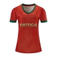 thumbnail image 5 of Women's Tops T Shirts Graphic Football Short Sleeve Athletic Crewneck Soft Breathable Fans Players Tees, 5 of 5