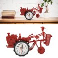 thumbnail image 2 of YSTINNG Desktop Clock Tractor Shape Accurate Time Setting Plastic 23.5x14x10cm Decorative Practical Clock Ornament C311-1855, 2 of 6