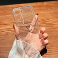 thumbnail image 5 of Designed for Samsung S22 Case, Cute Heart Bling Glitter Clear Case for Women Girls, Soft Shockproof Protective Transparent Cover for Samsung S22 5G 6.1 inches 2022(Heart a), 5 of 6