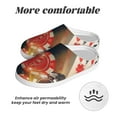 thumbnail image 6 of Rateoe Casino Poker Chips Print Women's Men's Cotton Knit Slippers Lightweight Memory Foam Indoor House Shoes with Anti-Skid Sole-37/38, 6 of 7