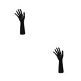thumbnail image 1 of Wweixi Chic Chain Hand Model Shop Display Holder for Stunning Jewelry Showcase Black 25.5cm 2Set, 1 of 6