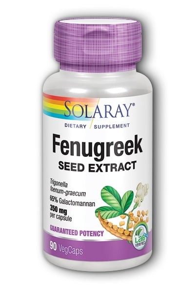Solaray Fenugreek Extract 350 mg - 90 Capsules